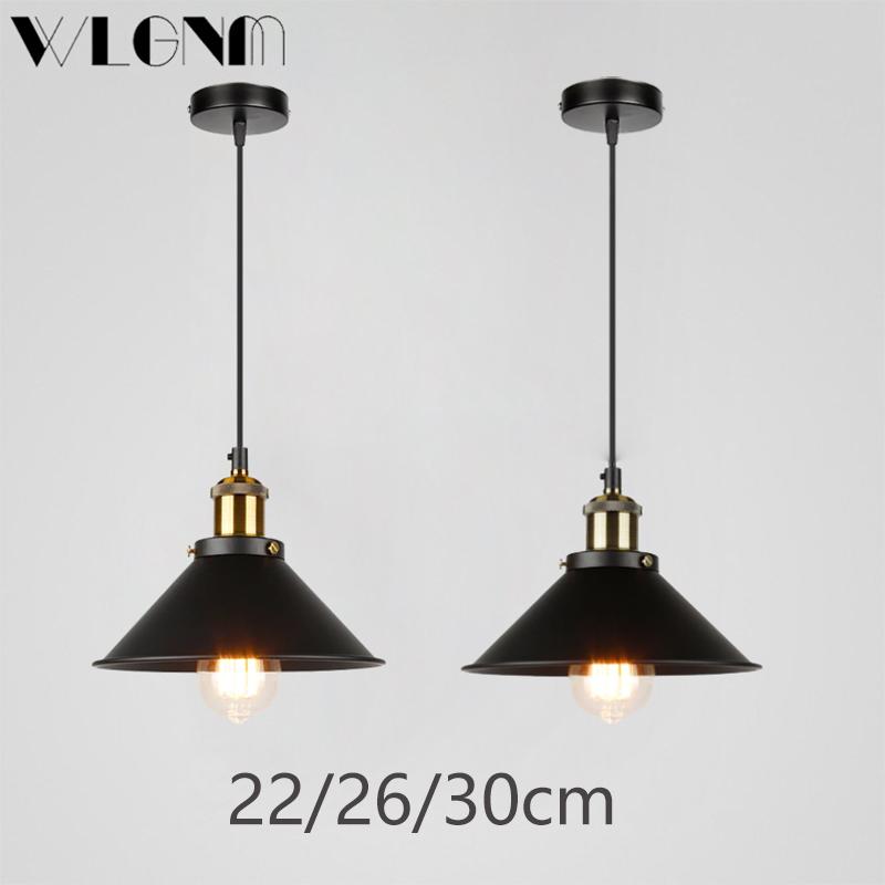 Industrial LED Pendant Light Retro Cyan Hanging Light Fixtures For Living Room Restaurant Cafe Bar Indoor Illumination Fixtures