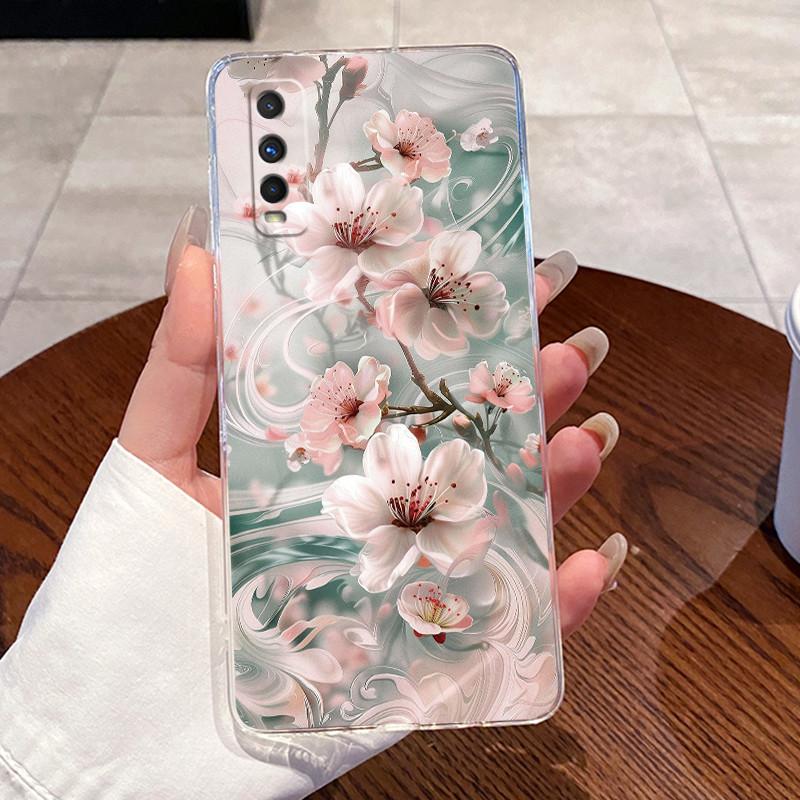 Jelly Casing For VIVO Y70S / IQOO U1 Fundas Capa Clear Silicone Soft TPU Back Cover Cute Cat Rabbit Heart Protective Case Coque