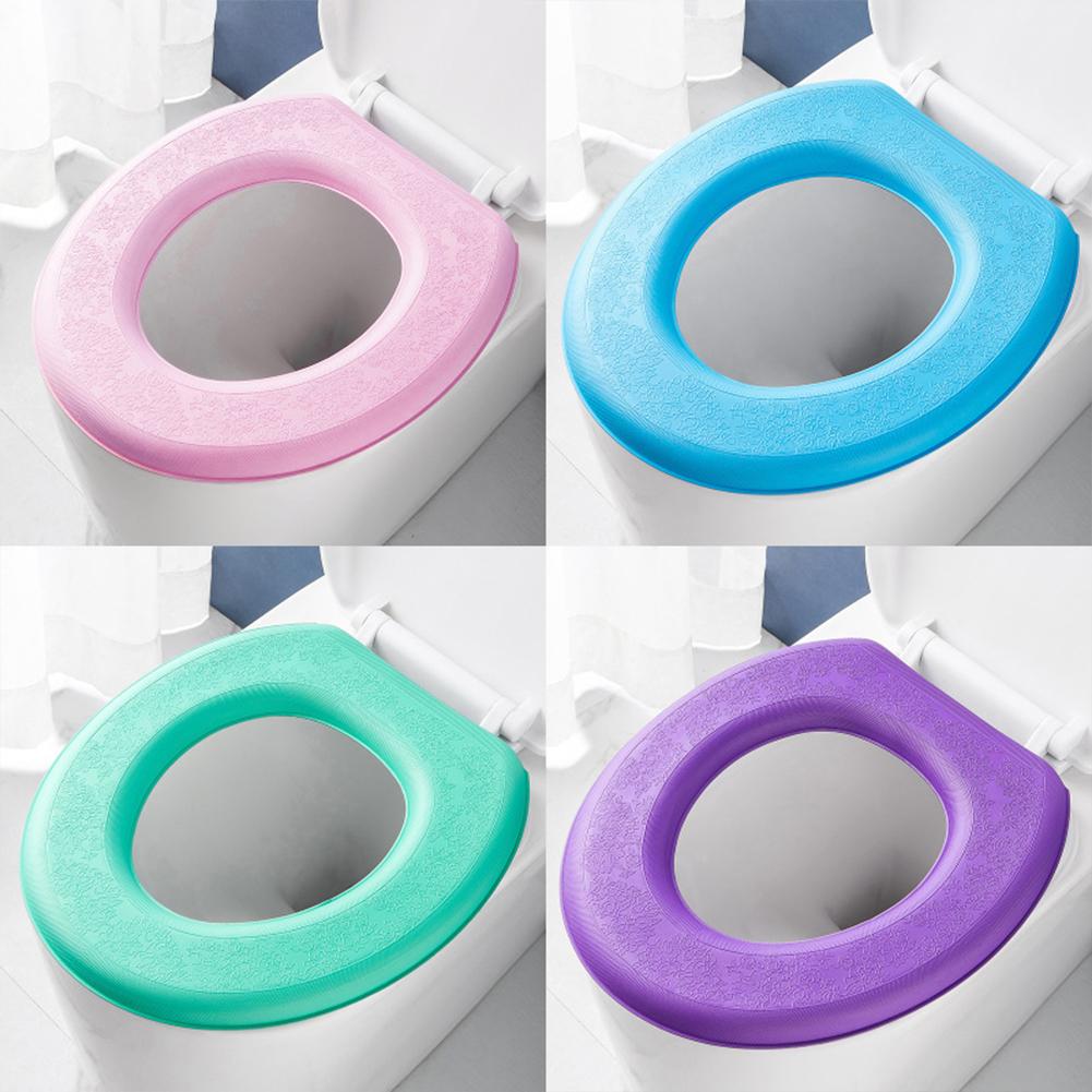 Sticker Foam Toilet Cover Toilet Seat Silicone Waterproof Foam Thickening Paste Washable Washable Washable Type Sticker O8L7