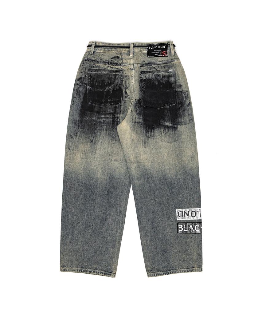 BLACKBLOND Vividi Energetic Multi-Patch Denim Pants (Rusty Blue)