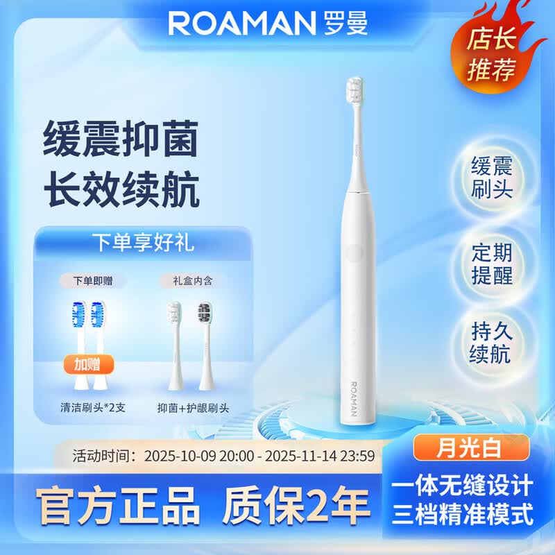 ROAMAN Sonic Electric Toothbrush T10X-H-P01 CN plug (adapter included)