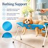 Pet Dog Bath Hammock Foldable Pet Cat Shower Grooming Table Hammoc Stand Mesh Bath Support for Nail Trimming, Bathing, Grooming