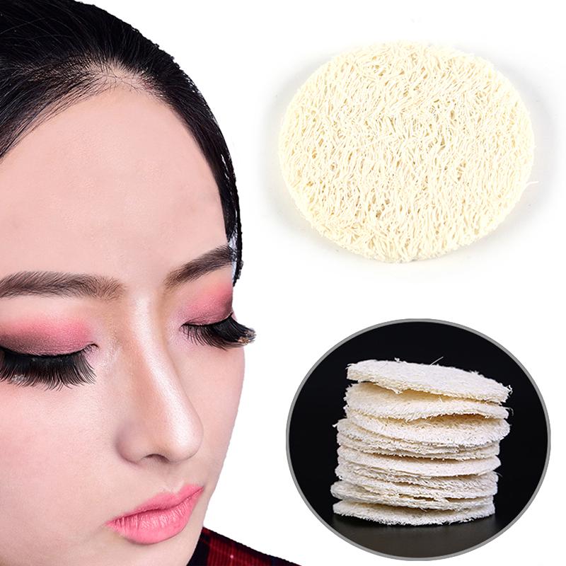 10X Natural Loofah Luffa Facial Complexion Skin Disc Disk Pads Exfoliator Sponge