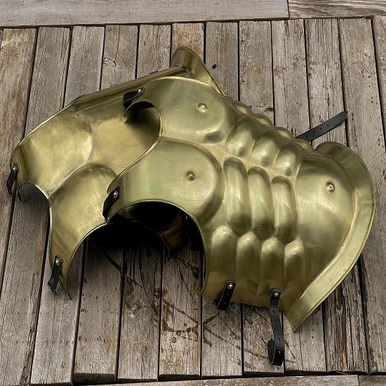 Греческая спартанская арена Юрский доспех Средневековая копия Определенная мускулатура Передняя часть Задняя часть Римская