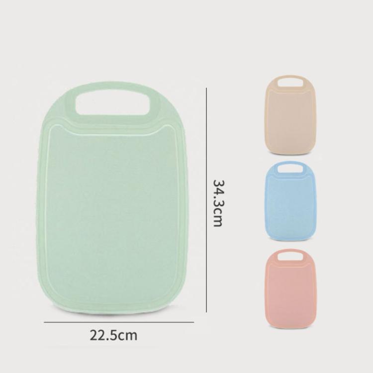 Eco-Friendly Wheat Straw Chopping Block Nonslip Anti Overflow Cutting Board