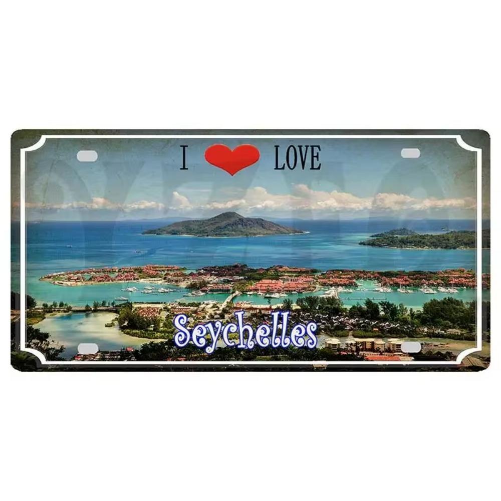 Flag Metal Retro Signs with Aesthetic Appeal Ideal Travel Souvenirs To Beautify Wall Decoration In Home Showcasing Vintage Style