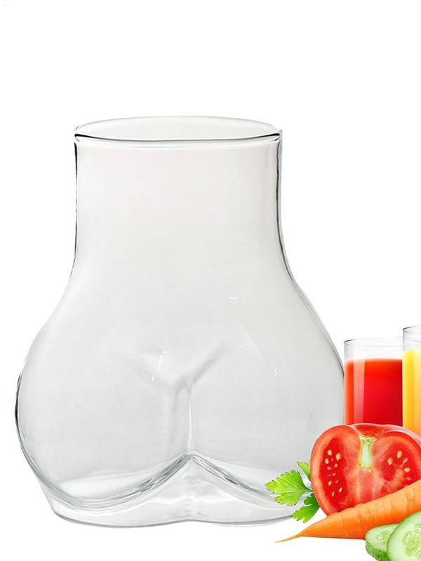 Funny Butt Shaped Mug 450ml Clear Borosilicate Glass Coffee Mug Women Body Butt Cup for Milk Water Coffee Glass Cup Water Mug