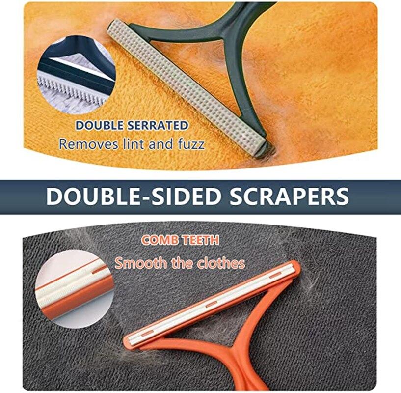 1 шт. двухстороннее средство для удаления шерсти домашних животных, средство для удаления ворса, чистый инструмент, бритва, очиститель свитера, скребок для бритвы для ткани, скребок для одежды, ковров