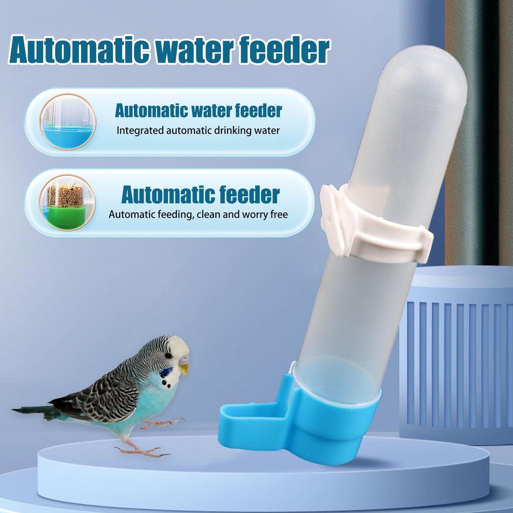 Automatic Bird Baths For Parrots Budgies Parakeets Cockatiels Bird Cage Baths Hanging Water Bottle With 120 Ml Capacity