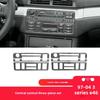 Suitable for BMW Old 3 Series E46 Carbon Fiber Car Central Control Multimedia Button Frame Interior Modification Accessories