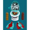 Игра-игрушка «Стрельба какашками в унитаз» с вылетающими фекалиями для игры в помещении с родителями и детьми, веселье