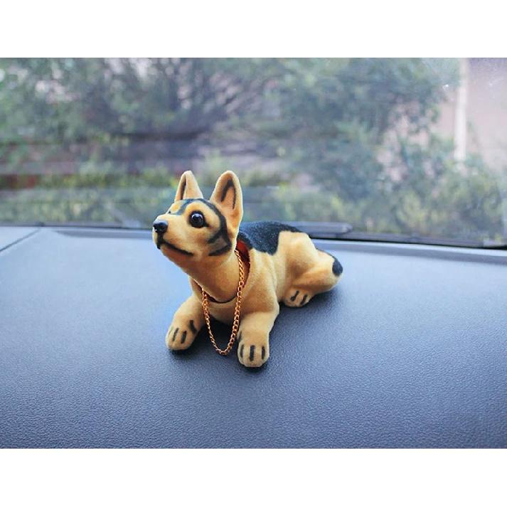 Автомобильная кукла хаски бигль сенбернар овчарка качающая голова собака украшение украшение интерьера автомобиля милый креативный подарок настольный орнамент