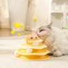 Three Layer Bee Shaped Track Amusement Disc Cat Toy with Detachable Top Swinging Teasing Ball - Clean Design Pets Toy Playing