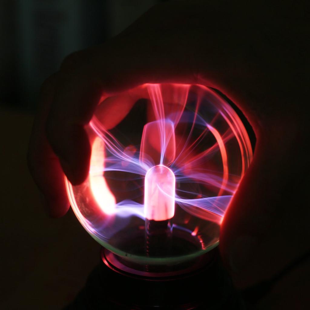 USB Plasma Ball Sphere Light Magic Crystal Lamp Desktop Globe Laptop LZD
