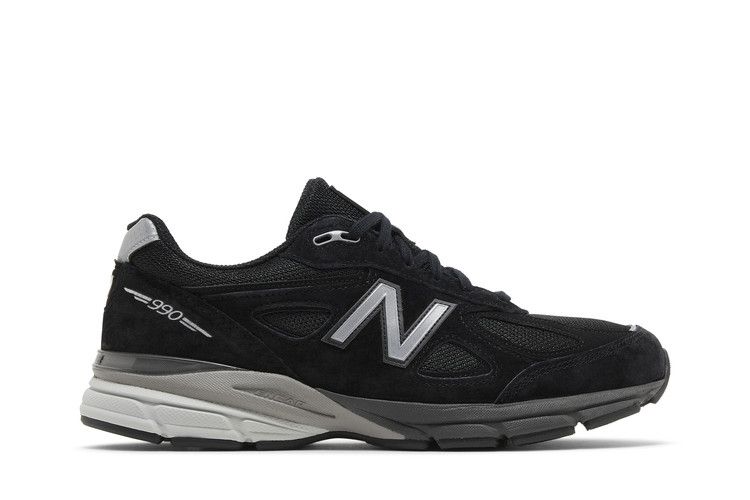 Мужские кроссовки New Balance 990v4 MiUSA Черный Серебристый Черный/Серебристый