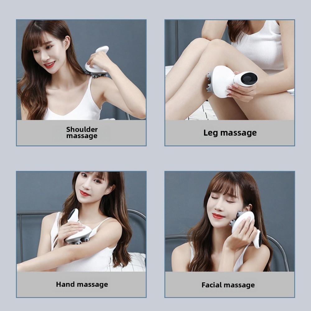 Массажер для головы Терапия головы и компрессионные акупунктурные точки Электрическая меридианная щетка Водонепроницаемый разминающий ручной массажер для кожи головы