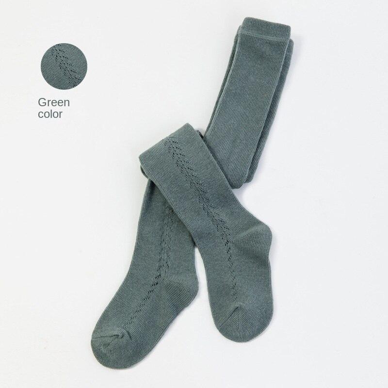 Испанские чулки для девочек, весенне-летние плотные колготки в рубчик для малышей, детские колготки