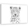 Canvas Print Large Leopard Head