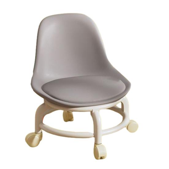 Низкий табурет Yousheng на роликах со спинкой, вращающиеся на 360 градусов колеса, искусственной кожей, подушка, роликовое сиденье, прочный вращающийся мини-стул, табурет для сидения