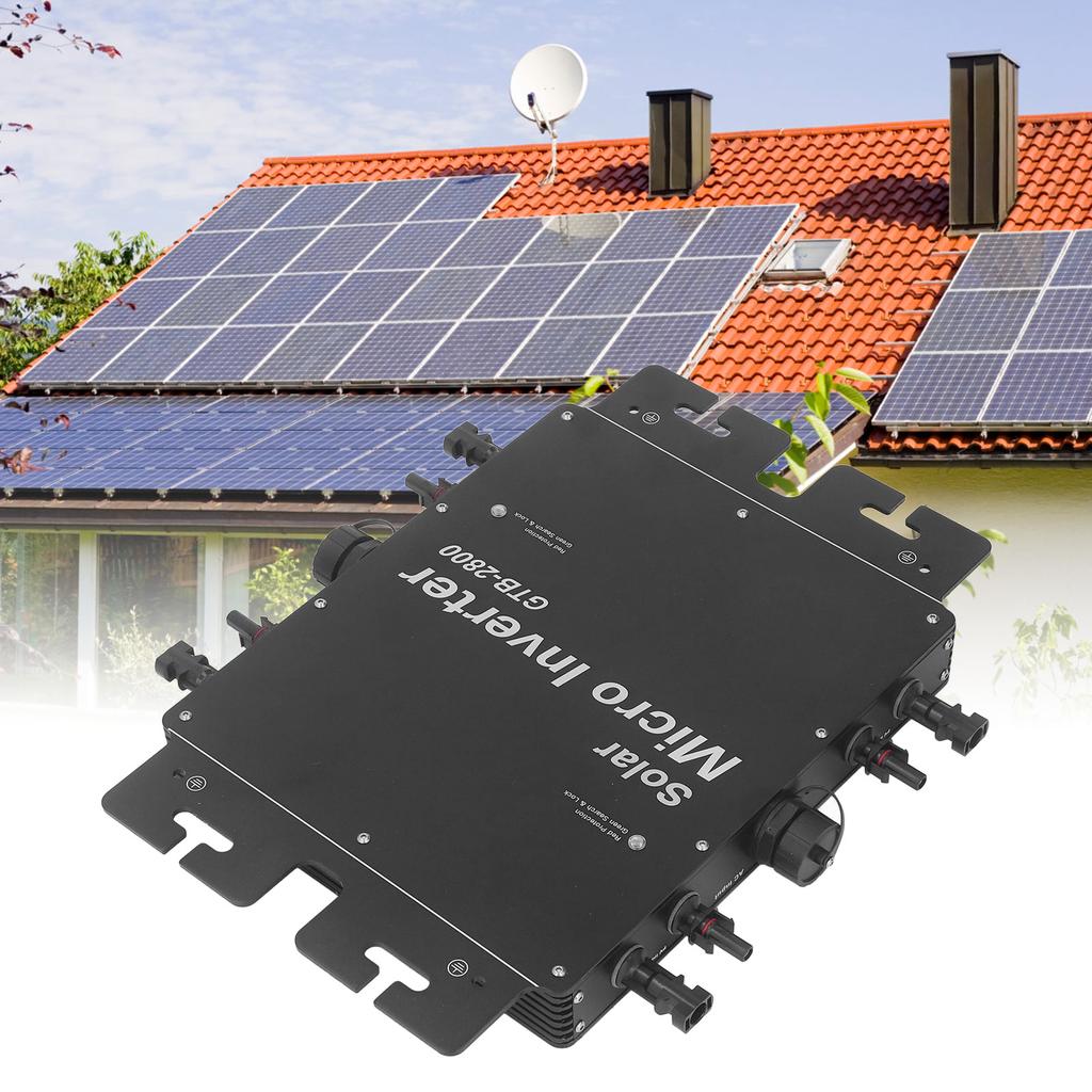 2800 Вт Солнечный сетевой инвертор MPPT Power Micro Inverter с управлением по WiFi IP65 Водонепроницаемый