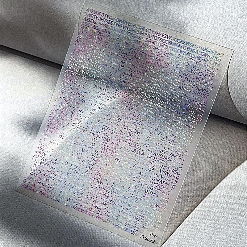 Simple Colorful Cyberpunk Small Alphabet Nail Art Sticker English Letter Adhesive Decals Diy Number Manicure Slider Salon Supply