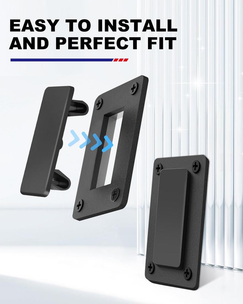 AutoEC Rocker Switch Panel Cover, Car Toggle Switch Hole Filler, 6 Hole Rocker Panel Cover Brackets