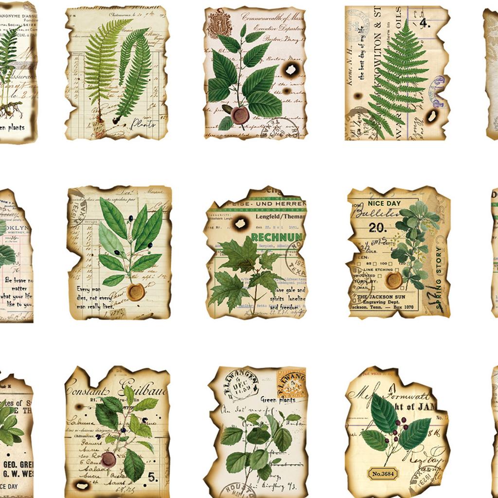 40 листов винтажных наклеек с прозрачным узором универсальные портативные декоративные наклейки для блокнота