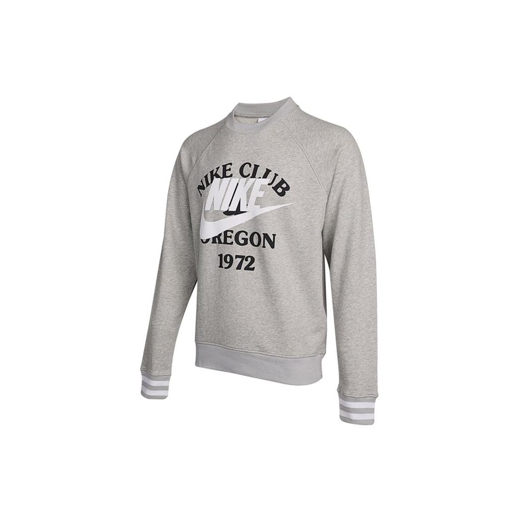 Nike Sportswear NSW TREND Dark Grey Heather Men's Fleece Crew Sweatshirt DD6166-050