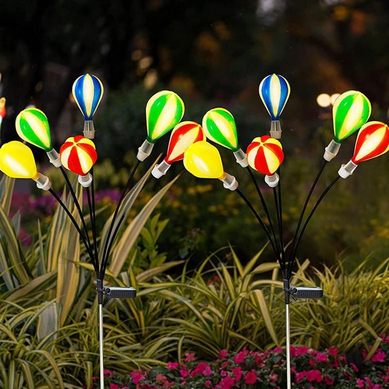 1500 лм солнечные воздушные шары водонепроницаемые пейзажные солнечные светлячки светодиодные солнечные фонари декоративный свет уличные светодиодные солнечные фонари