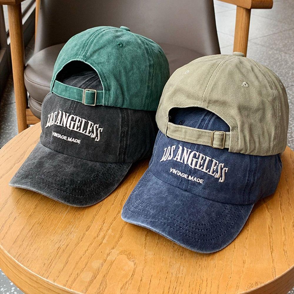 Soft Top Embroidery Baseball Cap Cotton Teenagers Baseball Cap  for Men and Women