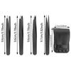 4Pcs/Set Premium Stainless Steel Precision Tweezers Beauty Brow Grooming Tool Set  Travel Use