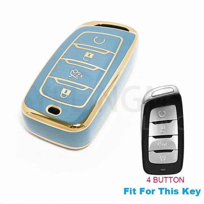 Чехол из ТПУ для ключа автомобиля, держатель-протектор для ключа-брелока для Changan CS85 CS35 Plus CS25 CS95 CS85 Coupe, защитная крышка для ключа