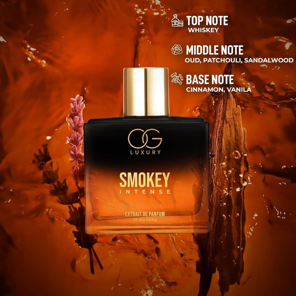 OG Luxury Первый и Самый Стойкий Парфюм Индии Smokey Intense Extrait De Parfum | Роскошные Ароматы | Ноты Виски, Уда и Корицы |