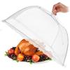 Cloche alimentaire pliable - Anti mouche - Universelle - Blanc - Rond - Pratique pour voyage