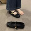 Flat-bottomed Evening Breeze Gentle Mary Jane Single Shoes Women's Shoes 2025 New Summer French Versatile Ballet Shoes