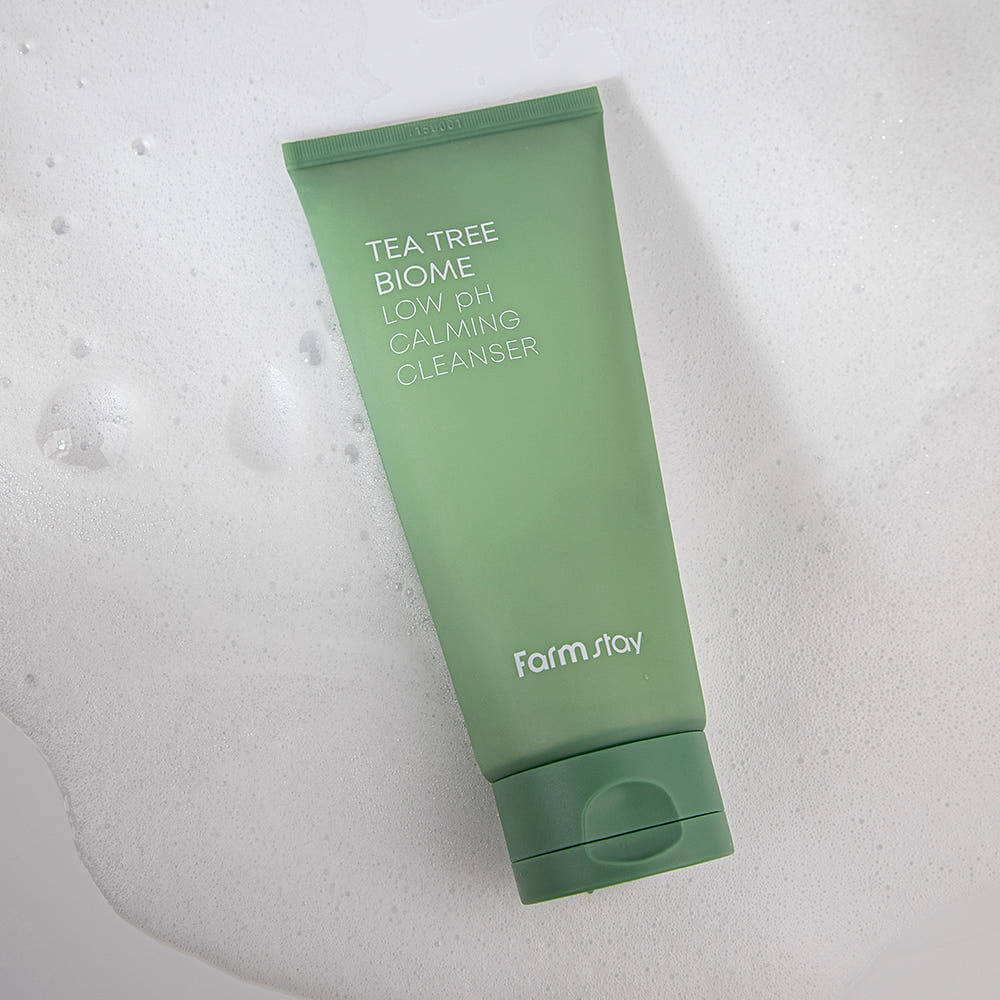 FARMSTAY Tea Tree Biome Low pH Calming Cleanser Gentle Soothing Facial Cleanser 180ml