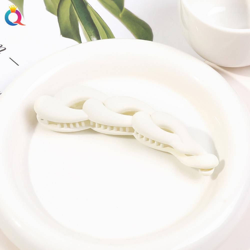 Frosted Banana Ponytail Clip Solid Color Hair Clip Women Hair Styling Clip Accessories Ponytail Barrettes Hair Claws Hairpins