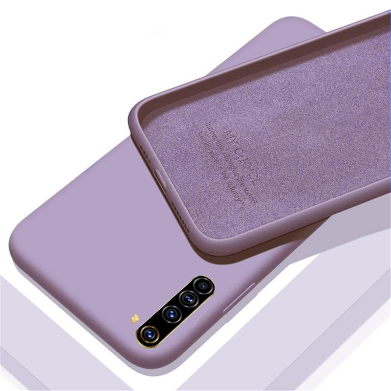 Soft Liquid Silicone Phone Case For OPPO A72 K7 A5 A9 2020 A52 A31 A33 A73 A15 A35 Realme C11 C12 C15 5 5i 5S C3 6 7 7i 6i 8 Pro X50 Protection Cover