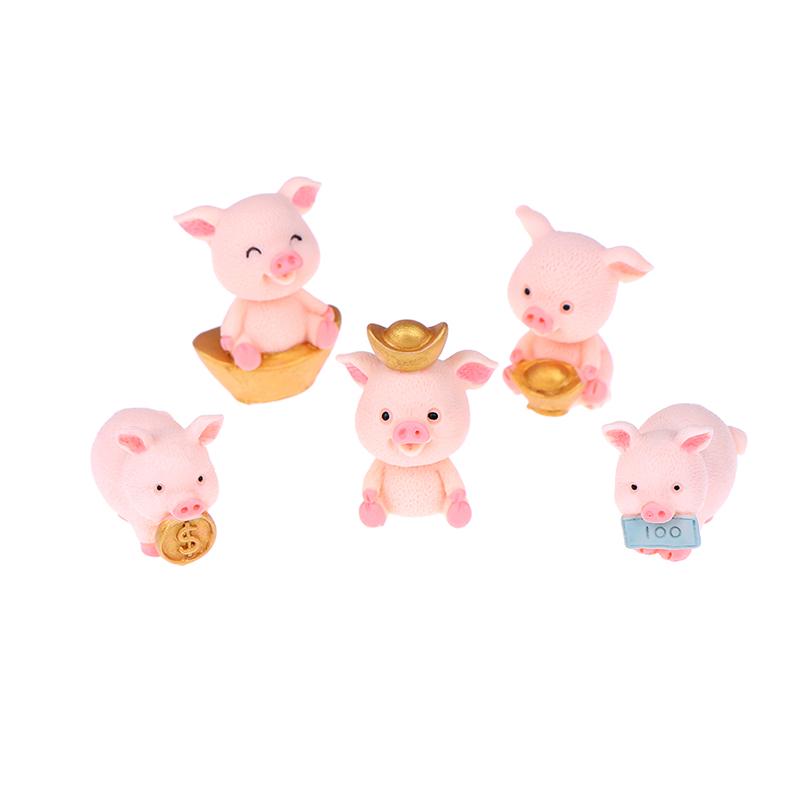 Миниатюрная фигурка Свинки Фортуны, сказочный сад, декор для кукольного домика, микропейзаж
