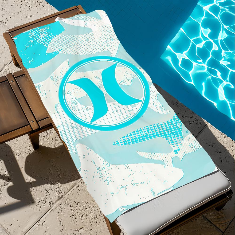 fashion art LOGO LUXURY h-hurleIES Towel Large Quick-Drying Microfiber soft Beach Towel for Travel Fitness Sauna Bathing Camping