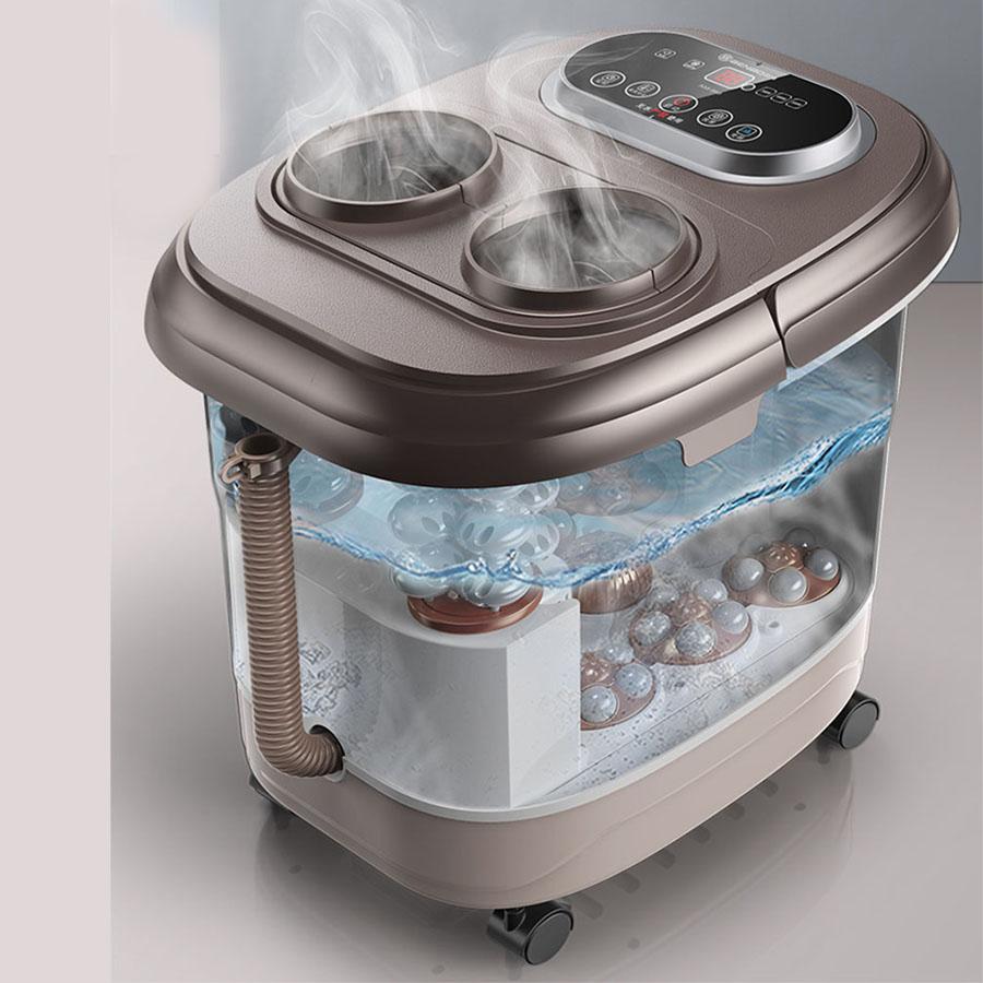 Electric Foot Spa Bath Massager 2 In 1 Foot and Calf Massage Foot Bath Heated Remote Controller Foot Massager 220V