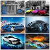 Алмазная картина, полный квадратный автомобиль, Алмазная мозаика, вышивка, пейзаж, стразы, художественное украшение дома