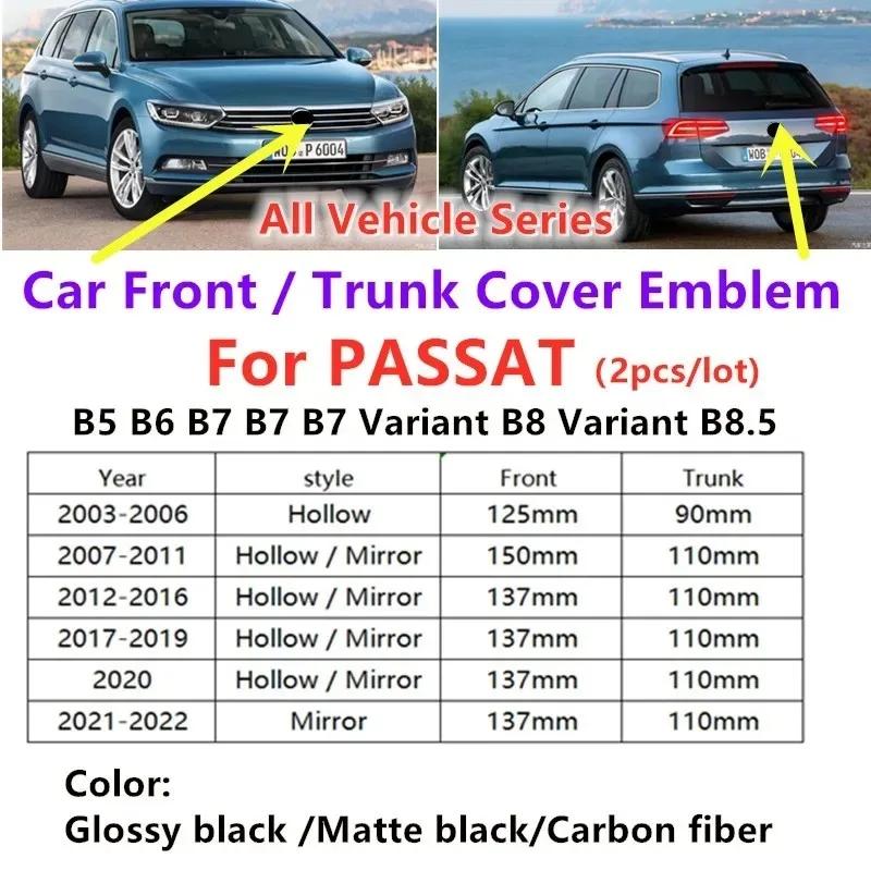 BSE1 2026 Горячие Эмблемы Для VOLKSWAGEN VW 2026 Горячие B5 2шт Автомобильная Передняя Решетка/Задняя Крышка Эмблемы Наклейки Логотипа Для Passat 2003-2033 B5 dv2