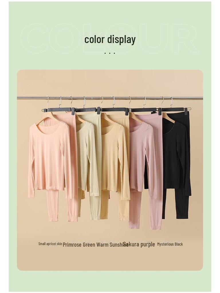 Женский бесшовный термобелье — дышащий, легкий и теплый для осени/зимы