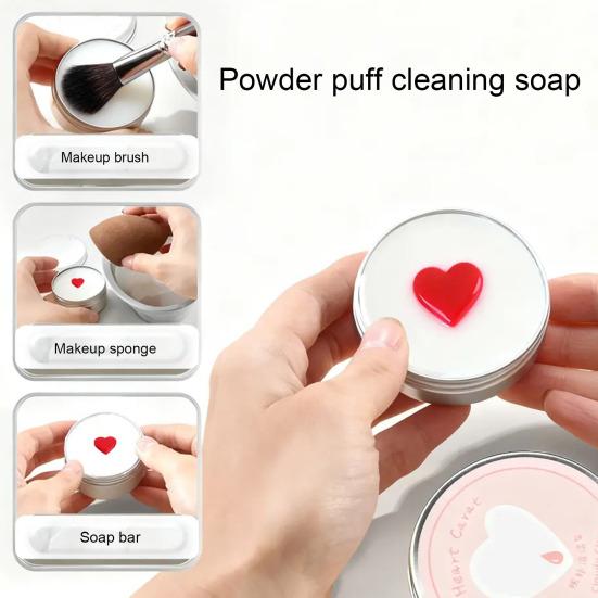 Makeup Brush Cleaner Soap with Silicone Cleaning Mat Portable Travel Multi-purpose Makeup Sponge Cosmetic Scrubber Cleaning Essential Oil