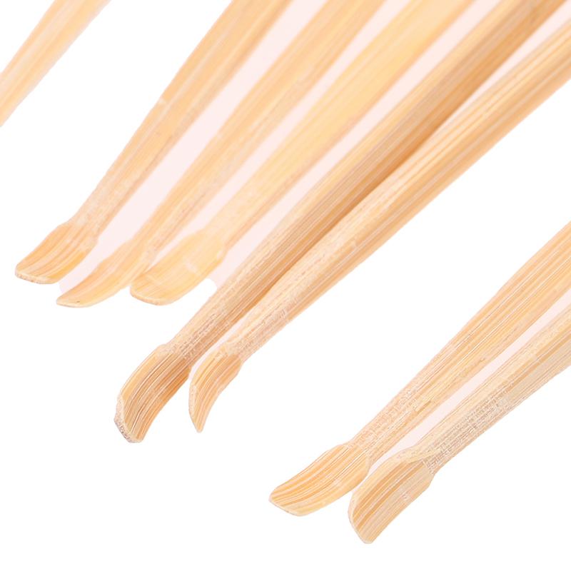 Natural Handmade Bamboo Ear Digging Spoon Doll Head Bamboo Ear Stick