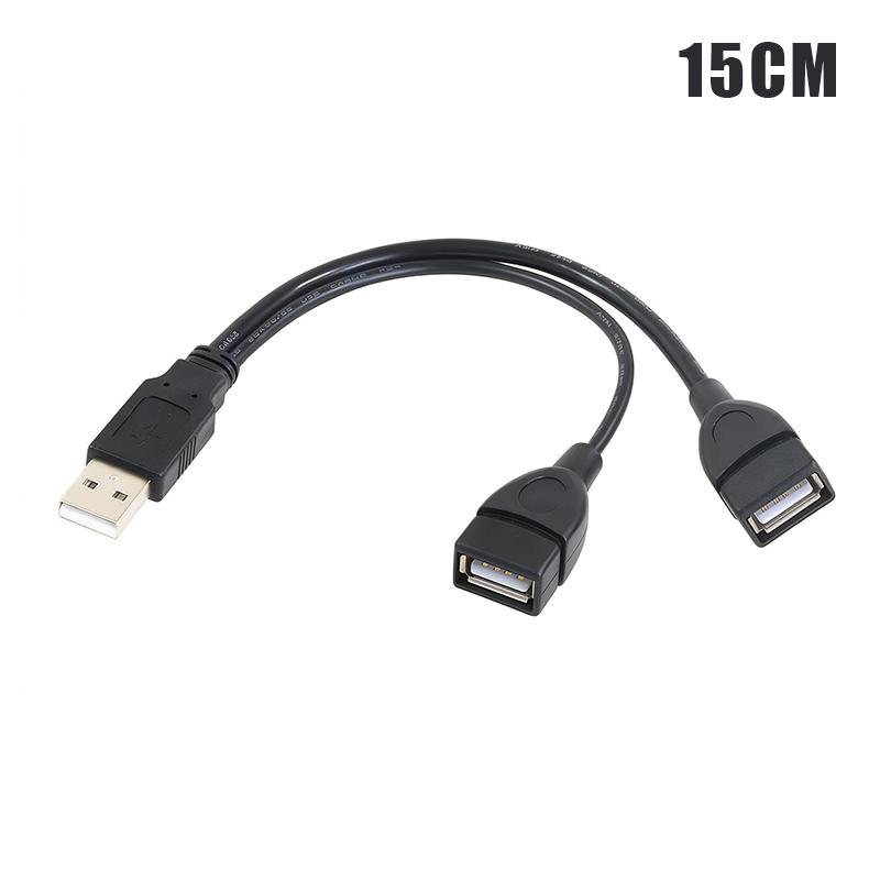 Высококачественный USB 2.0 Кабель-разветвитель 1 на 2 Женский на USB Мужской Удлинитель Питания