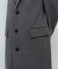 Musinsa Standard Cashmere Blend Masculine Chesterfield Long Coat [Medium Grey]