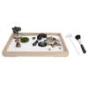 Sand Garden Kit Zen Japanese Mini Meditation Tabletop Decoration Accessory for Home Office