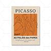 Пикассо Танцовщица Баухаус Круглый Харинг Оранжевый Настенное Искусство Холст Картина Скандинавская эстетика Плакат и принт Декор в гостиную Картина